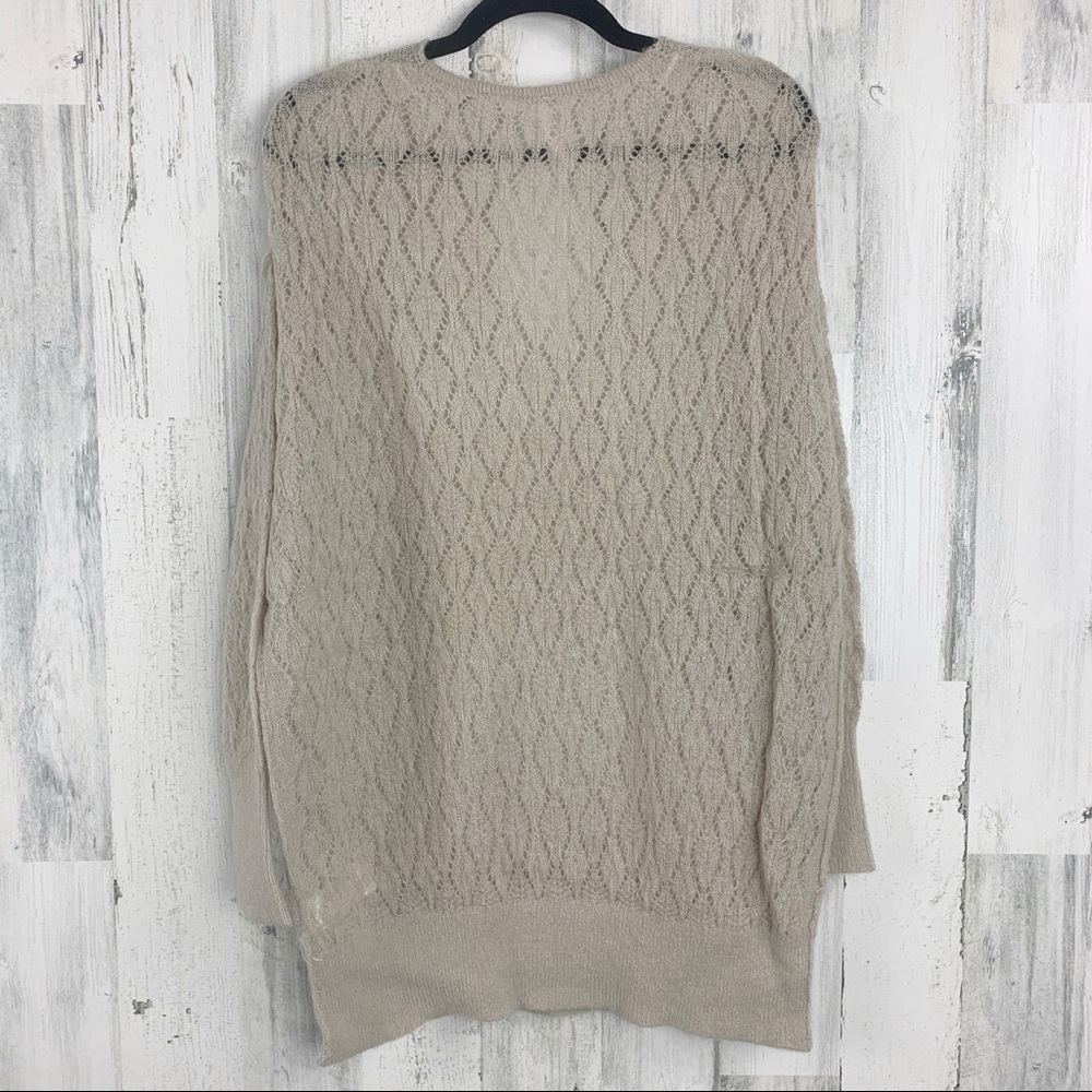 Free People 'Say Oversize Open-Knit Tunic Sweater - Picture 7 of 9